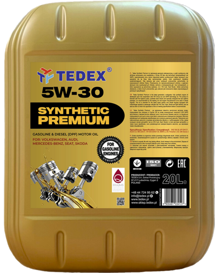 Олива моторна TEDEX Synthetic Premium Motor OIL 5w30